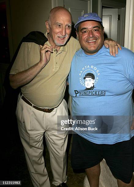 Dominic Chianese and Joseph R. Gannascoli during HBO Luxury Lounge - Day 2 at Peninsula Hotel in Beverly Hills, California, United States.