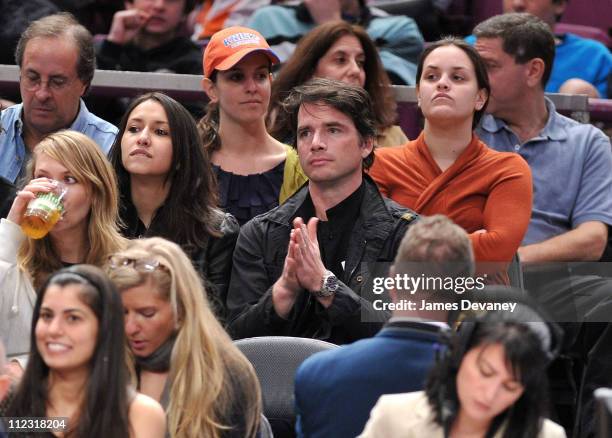 Matthew Settle attends a game between the Philadelphia 76ers and the New York Knicks at Madison Square Garden on March 19, 2010 in New York City.