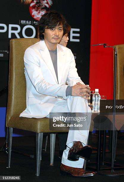 Jang Dong-Gun during "The Promise" Tokyo Press Conference at Grand Hyatt Tokyo in Tokyo, Japan.
