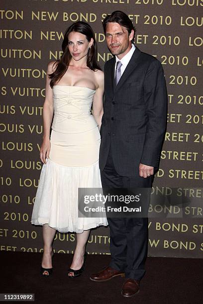 Claire Forlani and Dougray Scott attend the after show party for Louis Vuitton New Bond Street Maison on May 25, 2010 in London, England.