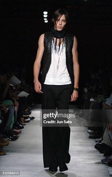 Kian Mitchum wearing HALB Spring/Summer 2007 during Tokyo Fashion Week Spring/Summer 2007 - HALB - Runway at Laforet Museum Roppongi in Tokyo, Japan.