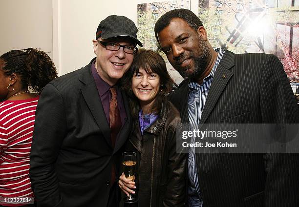 Musician Lawrence Piers, wife Christina Piers and musician Merl Saunders of the San Francisco chapter attend the New York Chapter of the National...