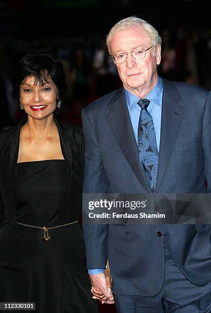 Shakira Caine and Sir Michael Caine during "The Children of Men" - London Premiere - Outside Arrivals in London, Great Britain.