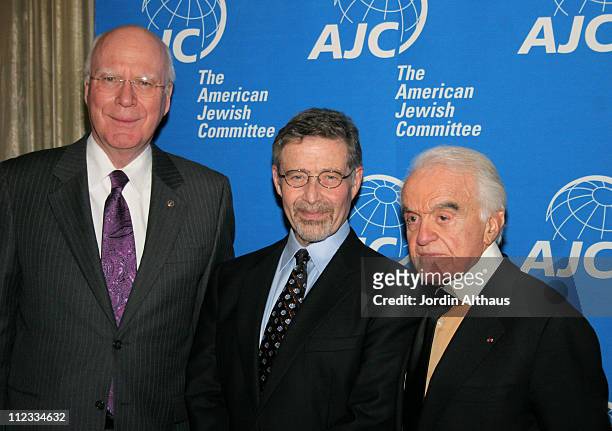Senator Patrick Leahy, Barry Meyer, and Jack Valenti
