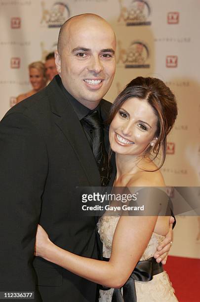 Ada Nicodemou and Chrys Xipolites during 2006 TV Week Logie Awards- Arrivals at Crown Casino in Melbourne, VIC, Australia.