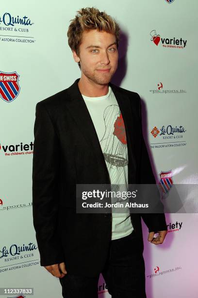 Lance Bass attends the 6th Annual K-Swiss Desert Smash - Day 1 at La Quinta Resort and Club on March 9, 2010 in La Quinta, California.