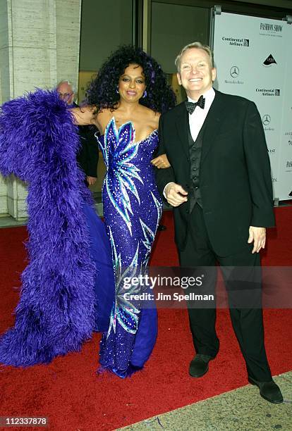 Diana Ross and Bob Mackie during The 20th Annual CFDA American Fashion Awards at Avery Fisher Hall - Lincoln Center in New York City, New York,...