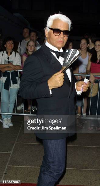 Karl Lagerfeld during The 20th Annual CFDA American Fashion Awards at Avery Fisher Hall - Lincoln Center in New York City, New York, United States.