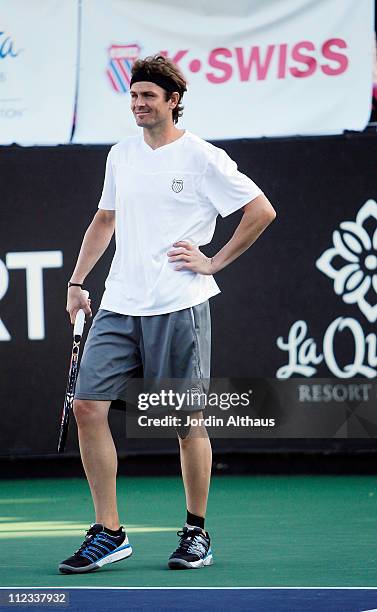 Mardy Fish attends the 6th Annual K-Swiss Desert Smash - Day 1 at La Quinta Resort and Club on March 9, 2010 in La Quinta, California.