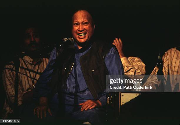 Nusrat Fateh Ali Khan during Nusrat Fateh Ali Khan in Concert at Radio City Music Hall - 1996 at Radio City Music Hall in New York City, New York,...