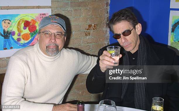 Tom Fontana & Richard Belzer during Opening Of "Nipotino" New Restaurant Co-Owned By Writer Producer Tom Fontana at Nipotino in New York City, New...