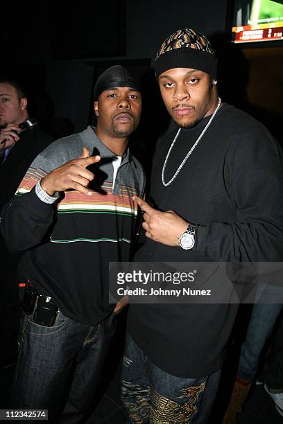 Memphis Bleek and Visanthe Shiancoe during Beanie Sigel's Birthday Party - March 6, 2007 at 40-40 Club in New York City, New York, United States.