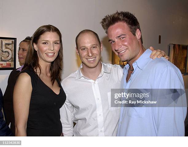 Nina Kaczorowski, Shane Edelman and Adam Baratta during Art of Elysium's Multi-Media Exhibition from artist Shane Edelman hosted by Michael Rapaport...