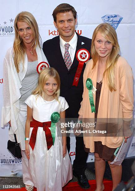 Casper Van Dien, Catherine Oxenberg and daughters India and Grace