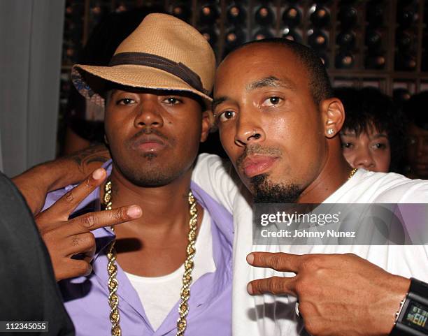 Nas and Dallas Austin during Nas Birthday Party - September 12, 2005 at Butter in New York City, New York, United States.