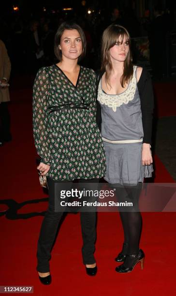 Holly Davidson and Guest during "300" London Premiere - Outside Arrivals at Vue West End in London, Great Britain.