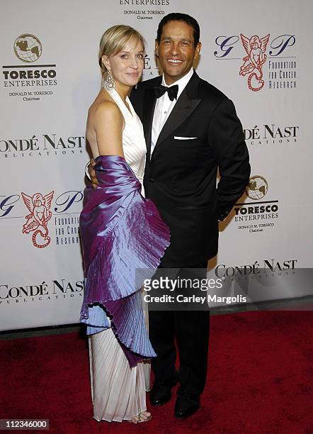 Hilary Quinlan and Bryant Gumbel during The G&P Foundation for Cancer Research 4th Annual Angel Ball at Marriott Marquis in New York City, New York,...