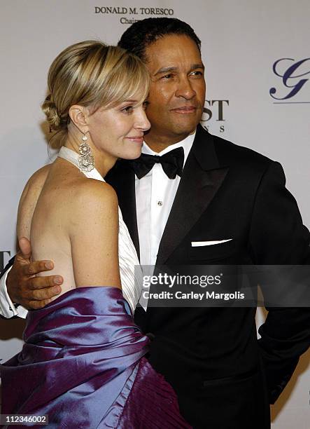 Hilary Quinlan and Bryant Gumbel during The G&P Foundation for Cancer Research 4th Annual Angel Ball at Marriott Marquis in New York City, New York,...