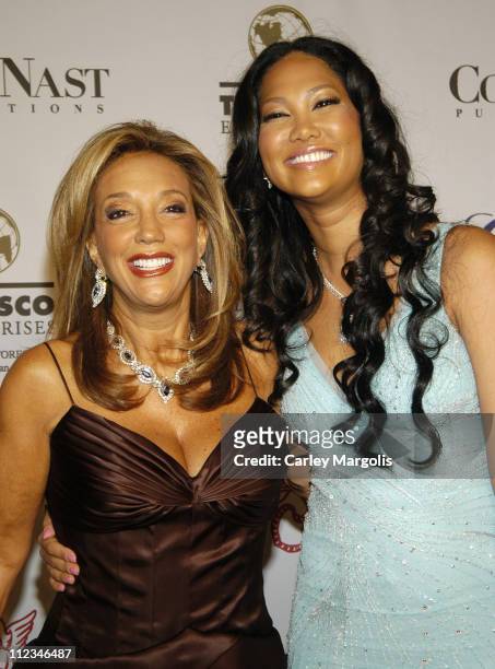 Denise Rich and Kimora Lee Simmons during The G&P Foundation for Cancer Research 4th Annual Angel Ball at Marriott Marquis in New York City, New...