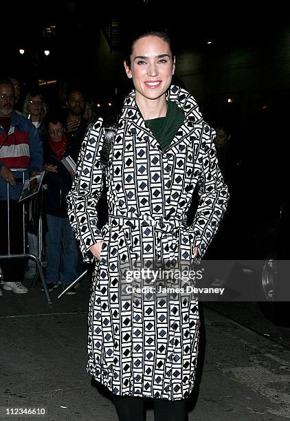 Jennifer Connelly during Jennifer Connelly Visits ''The Late Show With David Letterman'' - November 30, 2006 at Ed Sullivan Theatre in New York City,...