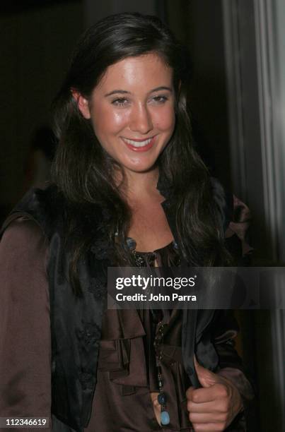 Vanessa Carlton at Narciso Rodriguez Spring 2006 during Olympus Fashion Week Spring 2006 - Narciso Rodriguez - Front Row and Backstage at Bryant Park...