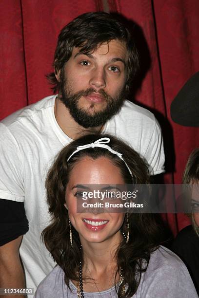 Eliza Dushku and Logan Marshall-Green during Off-Broadway "Dog Sees God: Confessions of a Teenage Blockhead" Rehearsals - November 15, 2005 at...