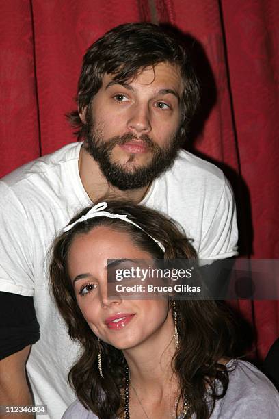 Eliza Dushku and Logan Marshall-Green during Off-Broadway "Dog Sees God: Confessions of a Teenage Blockhead" Rehearsals - November 15, 2005 at...