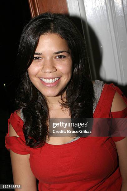 America Ferrera during Off-Broadway "Dog Sees God: Confessions of a Teenage Blockhead" Rehearsals - November 15, 2005 at Century Theater in New York...