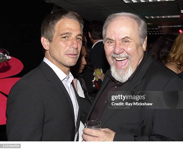 Tony Danza and George Schlatter during The 9th Annual Race to Erase MS Co-Chaired by Nancy Davis & Tommy Hilfiger-Silent Auction at The Century Plaza...