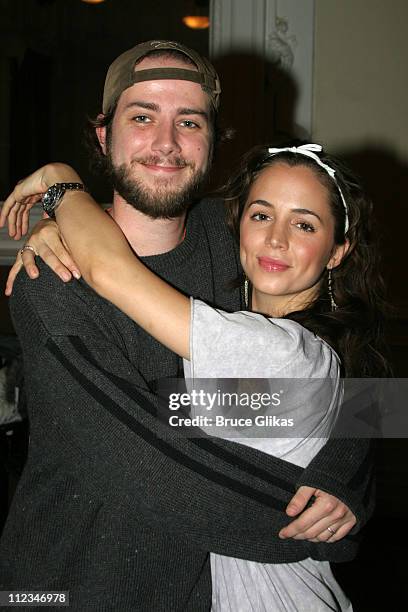 Bert V. Royal, playwright andEliza Dushku during Off-Broadway "Dog Sees God: Confessions of a Teenage Blockhead" Rehearsals - November 15, 2005 at...