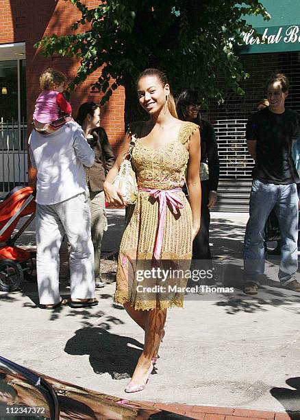 Beyonce Knowles during Beyonce Knowles and Jay-Z Sighting at Bar Pitti Resturant in SOHO - June 11, 2006 at Bar Pitti in New York City, New York,...