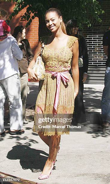 Beyonce Knowles during Beyonce Knowles and Jay-Z Sighting at Bar Pitti Resturant in SOHO - June 11, 2006 at Bar Pitti in New York City, New York,...