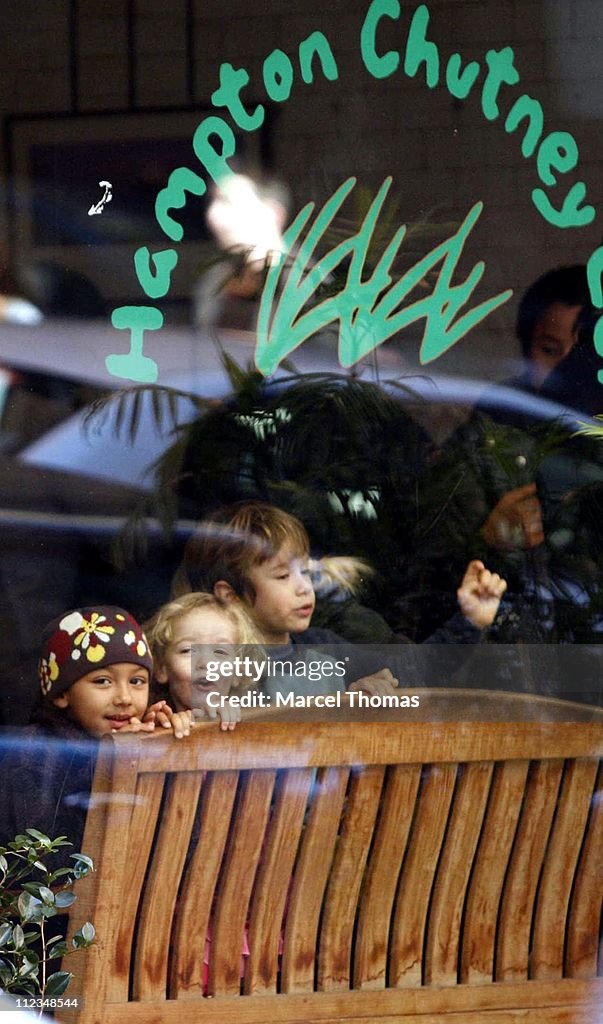 Laura Dern and Husband Ben Harper Sighting with Children in New York City - December 2, 2006