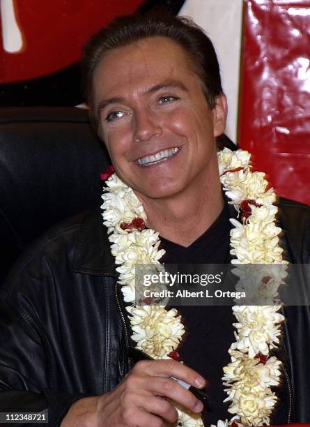 David Cassidy signs copies of his latest CD, "Then And Now"