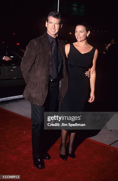 Pierce Brosnan and wife Keely during "Elizabeth" Premiere at DGA Theater in New York City, New York, United States.