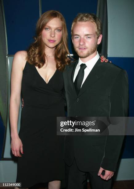 Laura Prepon & Chris Masterson during Fox Television 2002-2003 Upfront Party at Pier 88 in New York City, New York, United States.