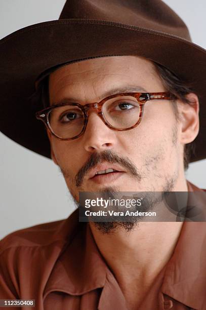 Johnny Depp during "The Libertine" Press Conference with Johnny Depp and John Malkovich at Four Season's Hotel in Beverly Hills, California, United...
