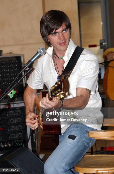 Juanes during Juanes Performs at Virgin MegaStore at Virgin MegaStore in New York City, New York, United States.