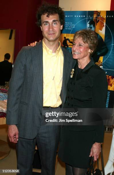 Director Doug Liman & mother Ellen during New York Special Party for "The Bourne Identity" to Benefit the Legal Action Fund at Burberry in New York...