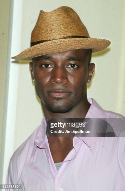 Taye Diggs during New York Special Party for "The Bourne Identity" to Benefit the Legal Action Fund at Burberry in New York City, New York, United...