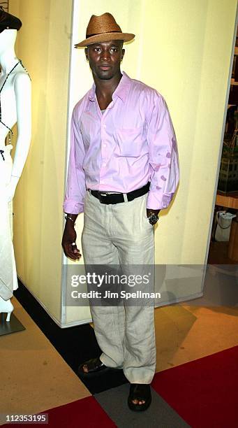 Taye Diggs during New York Special Party for "The Bourne Identity" to Benefit the Legal Action Fund at Burberry in New York City, New York, United...