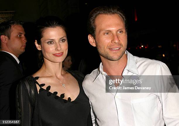 Christian Slater and wife Ryan Haddon during "Minority Report " Premiere - After Party at Cipriani 42nd Street in New York City, New York, United...