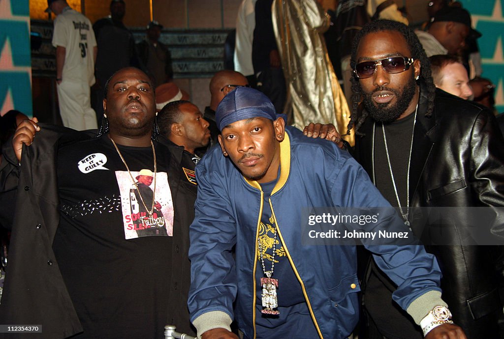 8Ball, Petey Pablo and MJG during 2004 Vibe Awards - Show at Barker ...