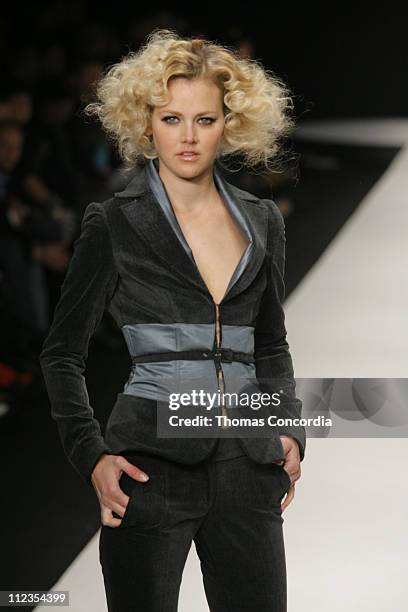 Model wearing Louis Verdad Fall 2006 during Mercedes-Benz Fall 2006 L.A. Fashion Week at Smashbox Studios - Louis Verdad - Runway at Smashbox Studios...