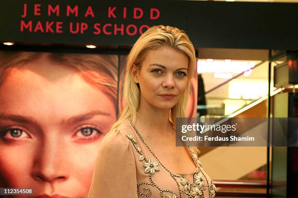 Jemma Kidd during Jemma Kidd Launches "Beauty Unwrapped" at Selfridges in London - November 30, 2005 at Selfridges in London, Great Britain.