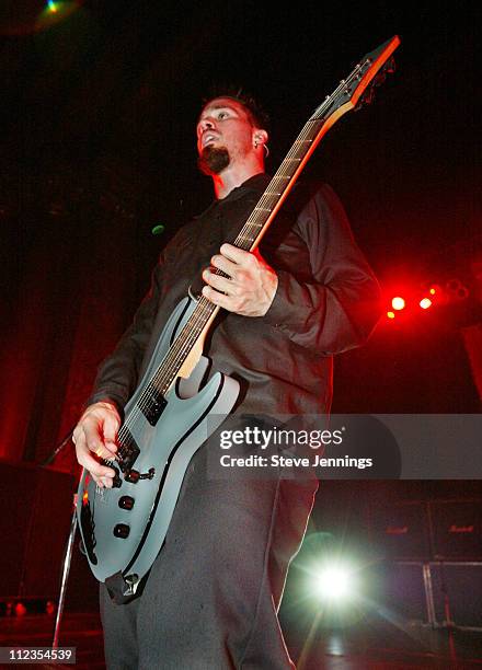 Jerry Horton of Papa Roach at the CD release concert for "LoveHateTragedy".