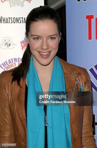 Michelle Ryan during Theatregoers' Choice Awards 2006 at Planet Hollywood in London, Great Britain.