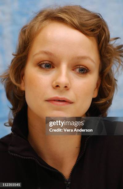 Samantha Morton during "In America" Press Conference with Djimon Hounsou, Paddy Considine, Samantha Morton and Jim Sheridan at Four Season Hotel in...