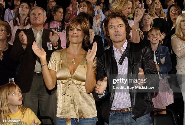 Lisa Rinna and Harry Hamlin during "American Idol" Season 4 - Performance Show - May 10, 2005 at American Idol Studios in Los Angeles, California,...