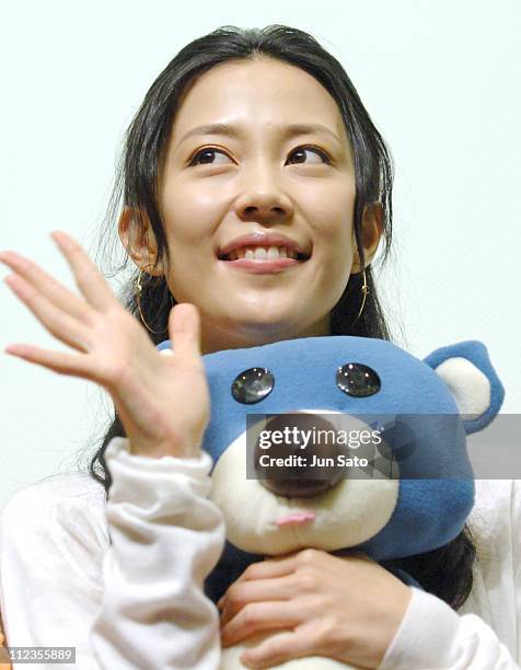 Yoshino Kimura during "Open Season" Stage Greeting - December 9, 2006 at Nichigeki 3 in Tokyo, Japan.